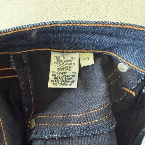 Rag & Bone Dark Denim Skinny Jeans - size 25 - Picture 3 of 5